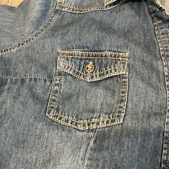 American Eagle American Blue Premium Denim 100% Cotton long sleeve top EUC - S - Picture 13 of 13